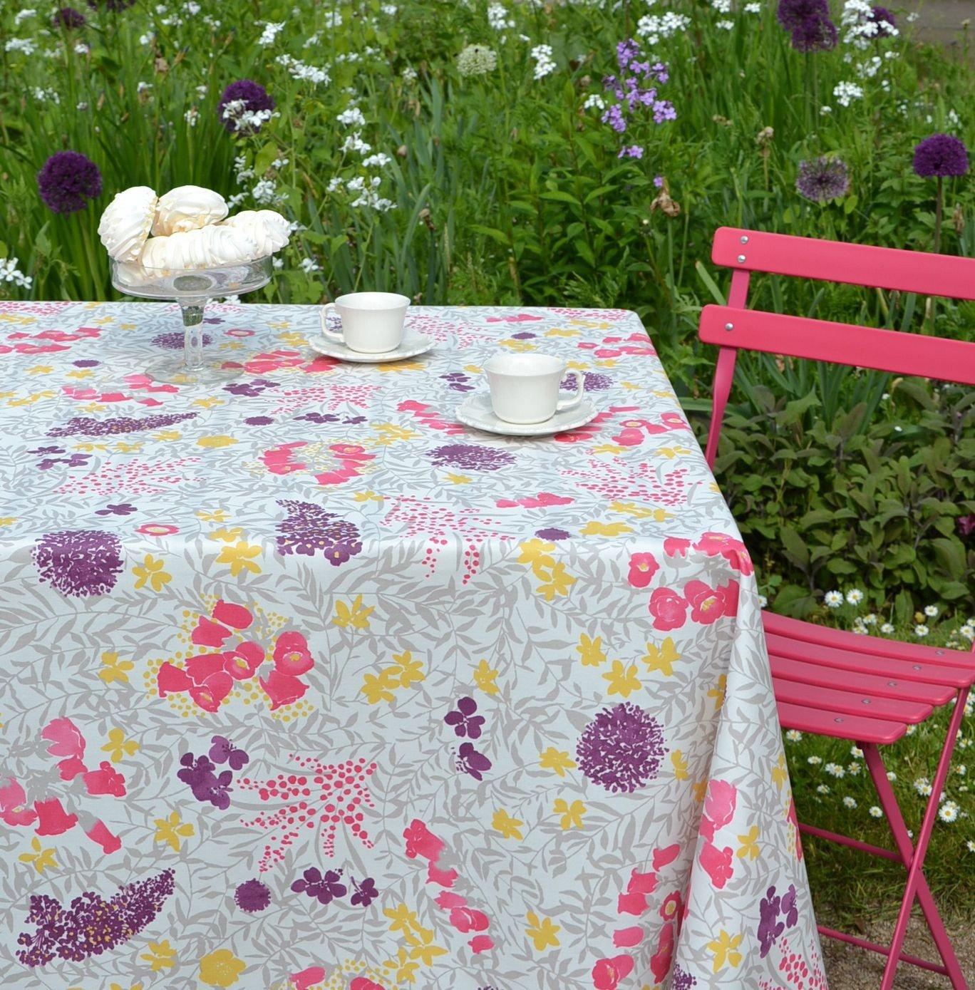 Fleur de Soleil Tischdecke abwaschbar Mimose  