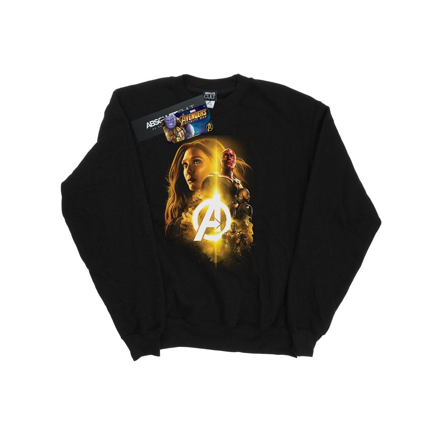 Image of Avengers Infinity War Vision Witch Team Up Sweatshirt Jungen Schwarz 152-158