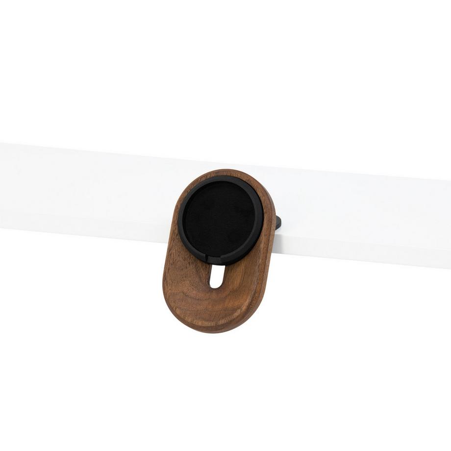 Oakywood  MagSafe iPhone Desk Shelf Mount - Multifunktionale iPhone-Halterung - am Regal montiert - Walnuss 