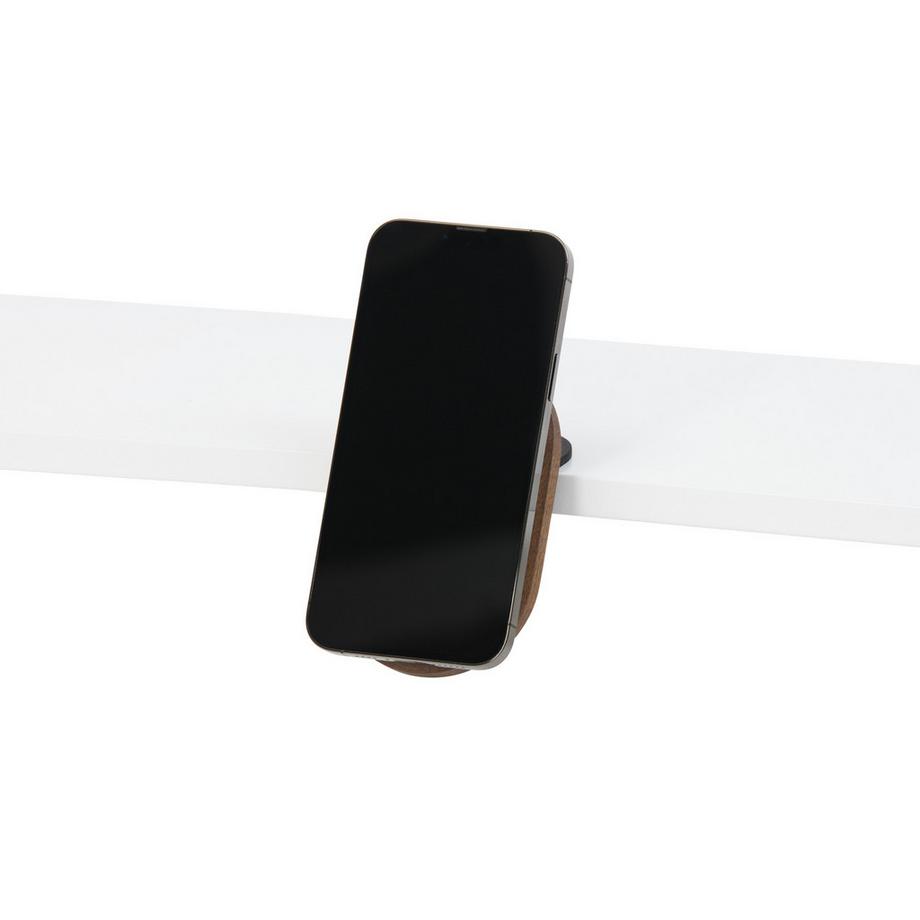 Oakywood  MagSafe iPhone Desk Shelf Mount - Multifunktionale iPhone-Halterung - am Regal montiert - Walnuss 