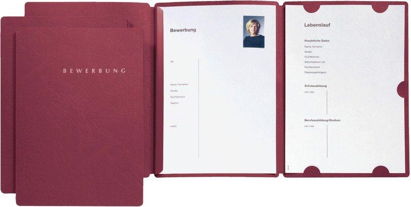 Image of PAGNA Bewerbungsmappe Select 22016-01 rot 3 Stück PAGNA Bewerbungsmappe Select 22016-01 rot 3 Stück