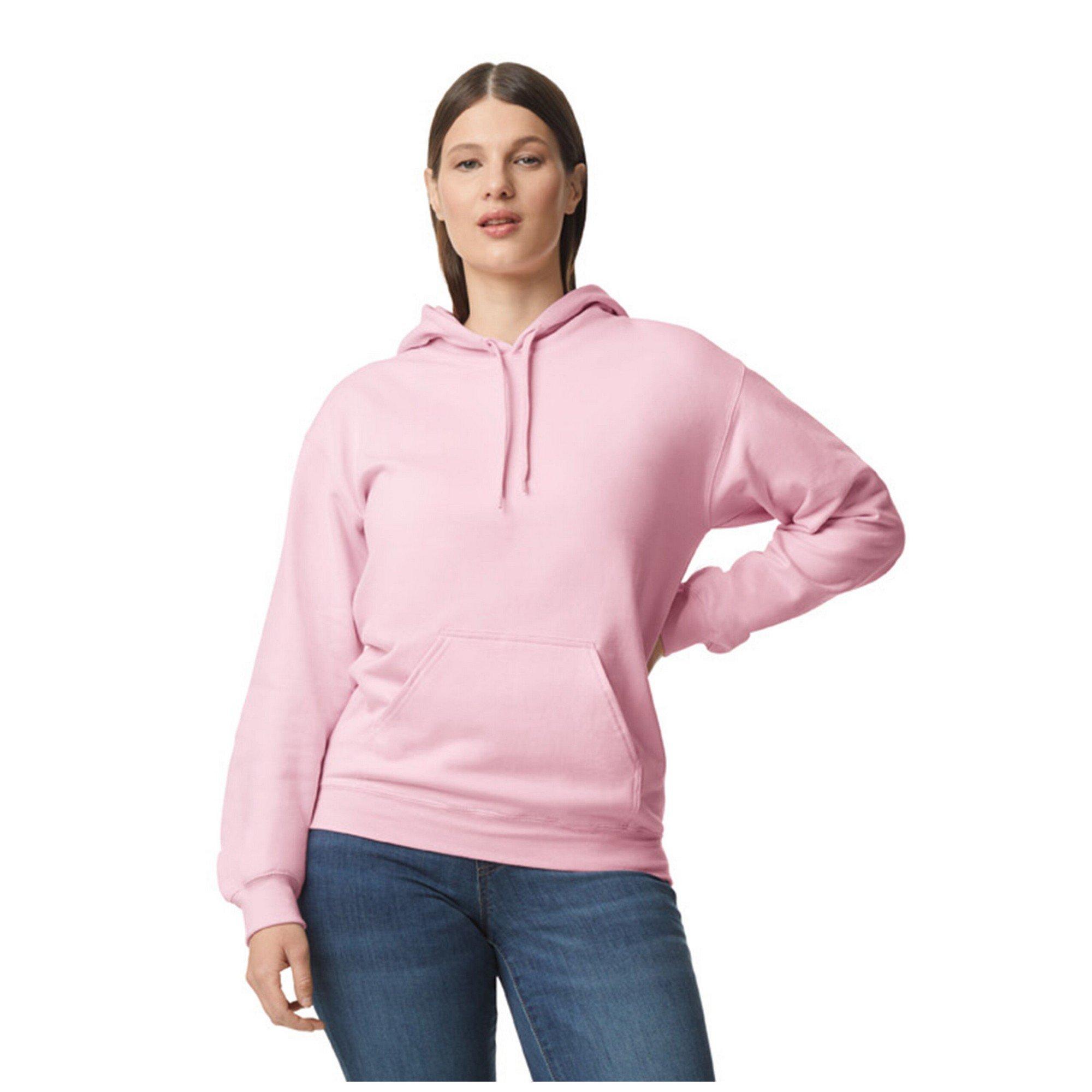 Image of Softstyle Kapuzenpullover Mittelschwer Damen Hellrosa XXL