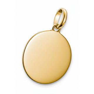 Thomas Sabo  Pendentif charm grande médaille Connect plaqué 