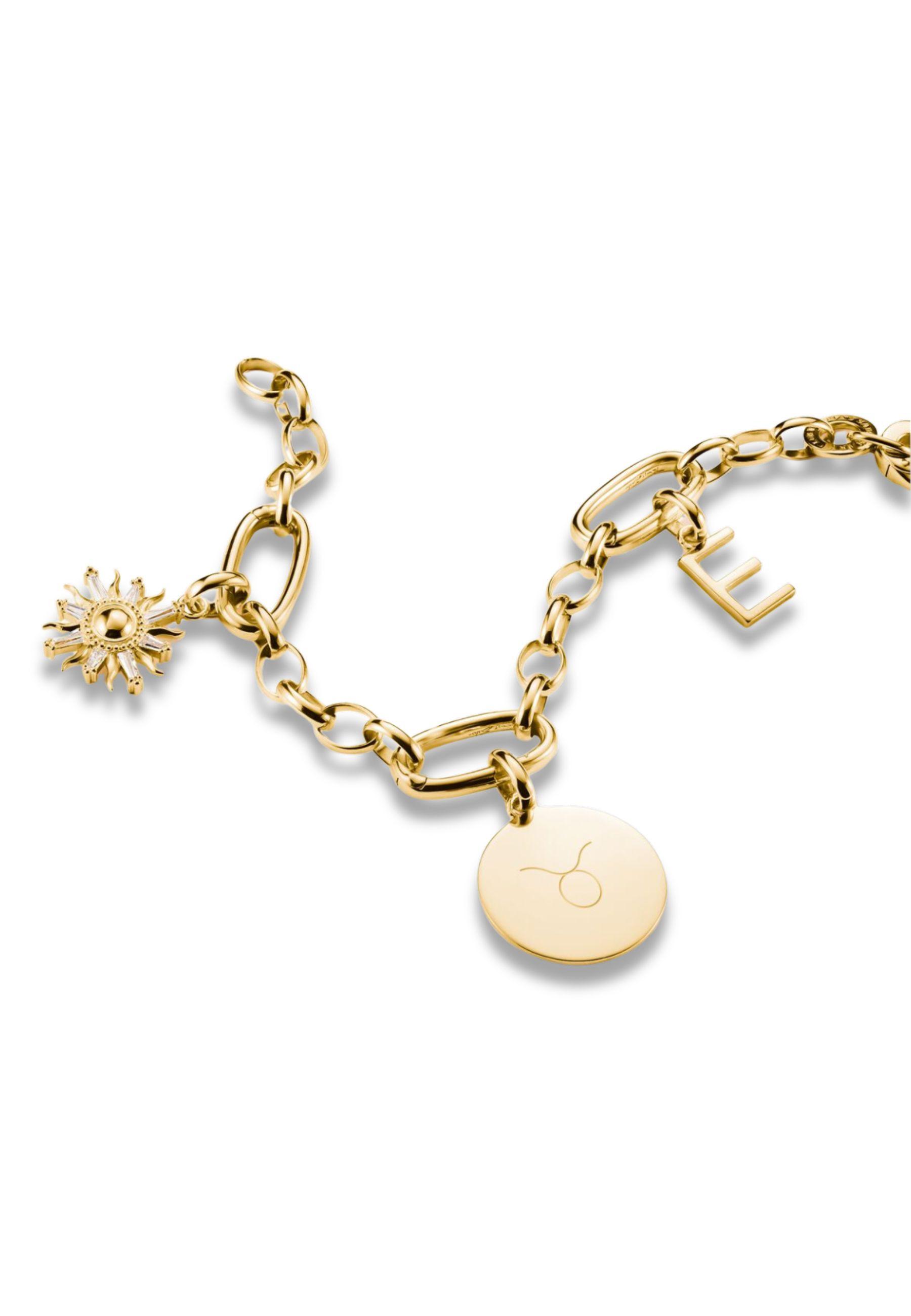 Thomas Sabo  Pendentif charm grande médaille Connect plaqué 