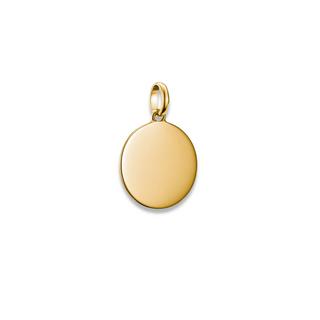 Thomas Sabo  Pendentif charm grande médaille Connect plaqué 