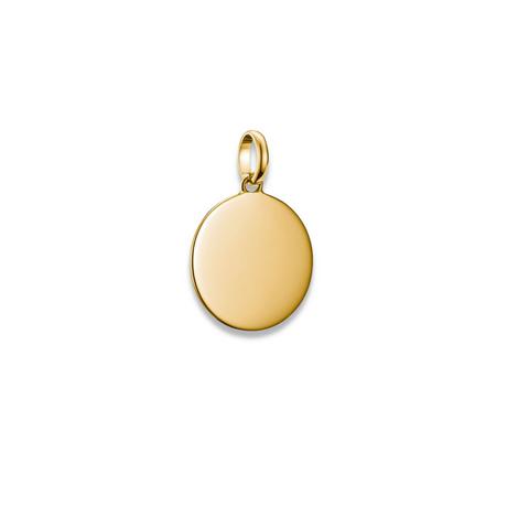 Thomas Sabo  Pendentif charm grande médaille Connect plaqué 