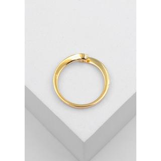 MUAU Schmuck  Solitaire Ring Diamant 0.10ct. Gelbgold 750 