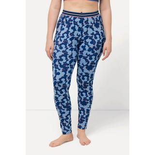 Ulla Popken Leggings Loungewear Lot de 2 Uni Motif  