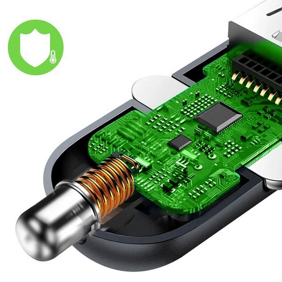 belkin  Caricatore Auto 2x USB + Cavo Lightning 