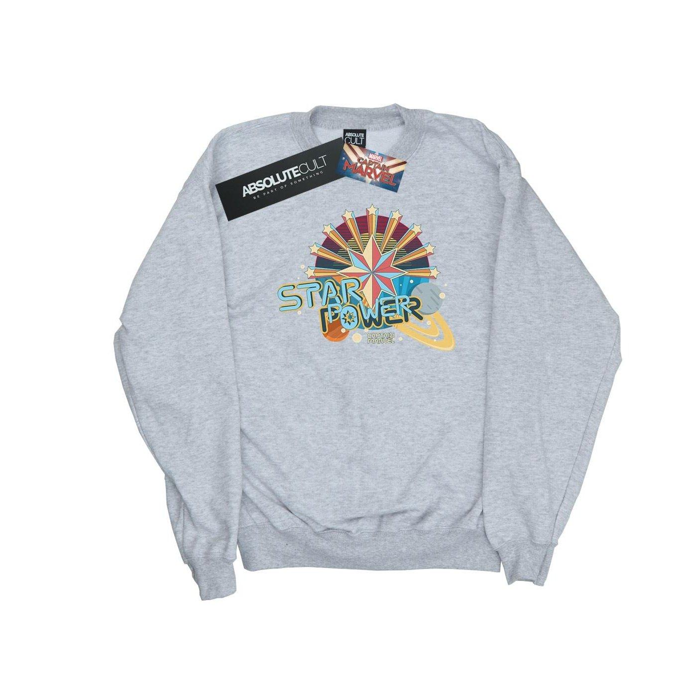 Image of Captain Star Power Sweatshirt Mädchen Grau 128