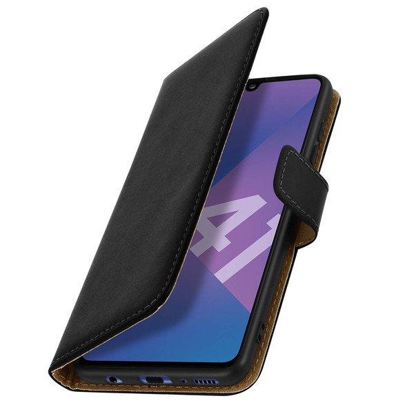 Avizar  Étui Cuir Samsung Galaxy A41 Noir 