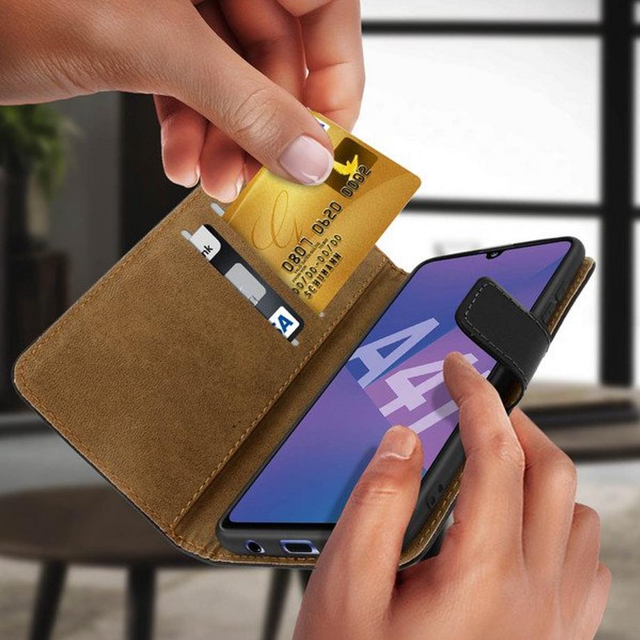 Avizar  Klappetui Samsung Galaxy A41 Schwarz 