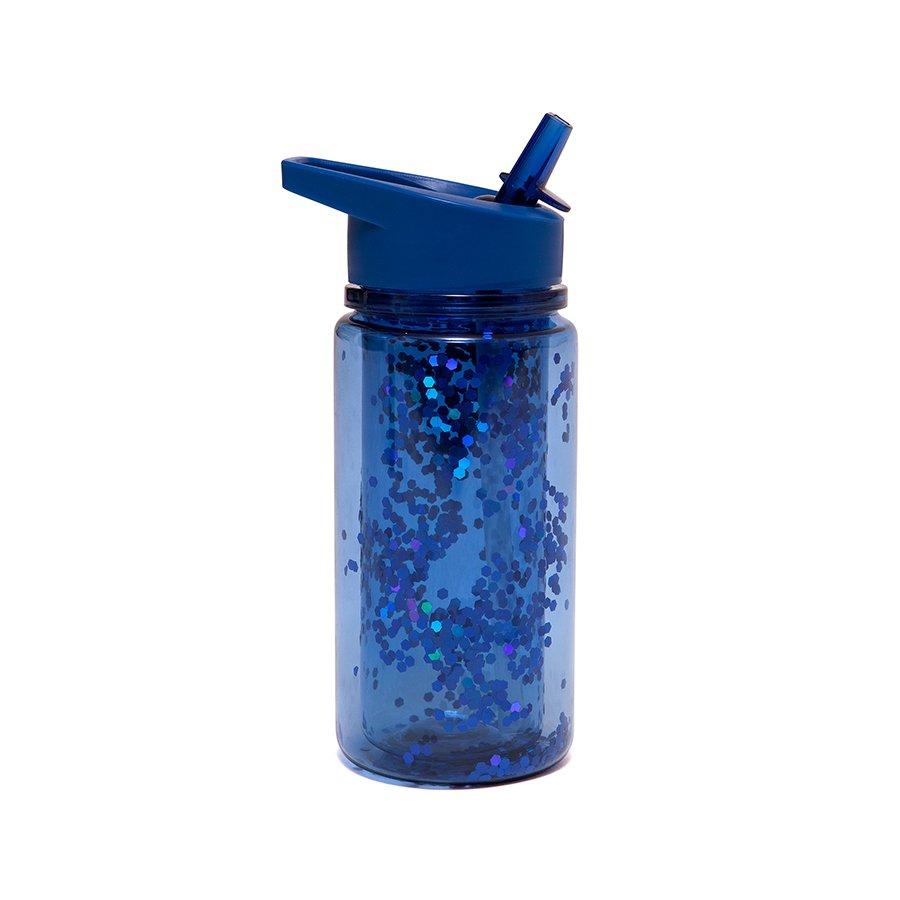 Image of Trinkflasche Glitter Night Blue Unisex Königsblau S
