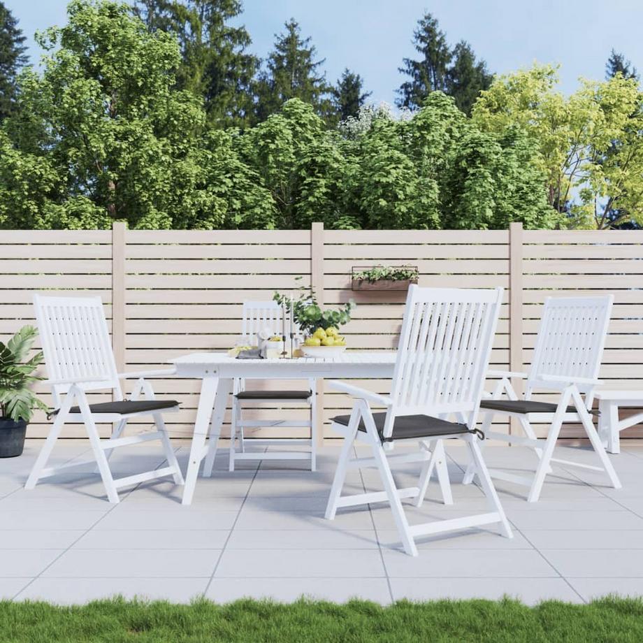 VidaXL Coussins de chaise de jardin 4 pcs   40x40x3 cm  