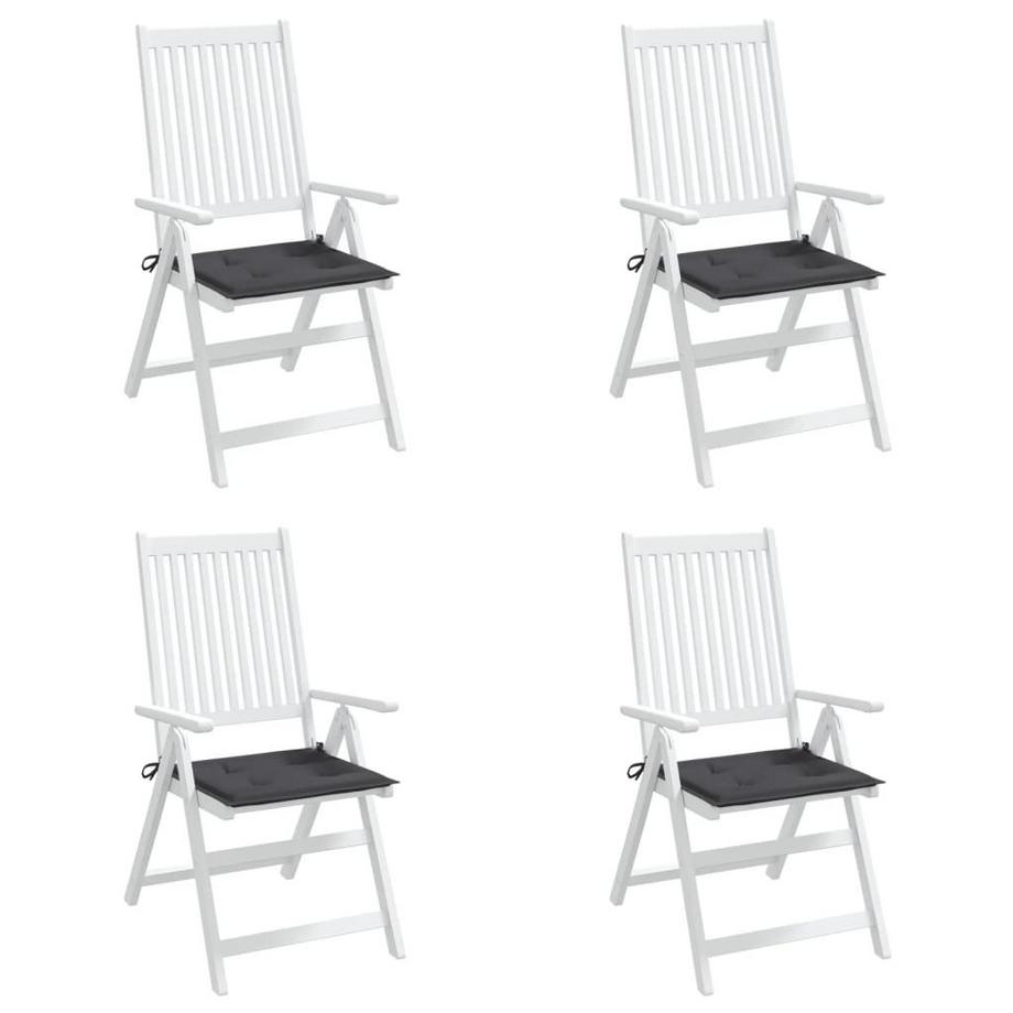 VidaXL Coussins de chaise de jardin 4 pcs   40x40x3 cm  