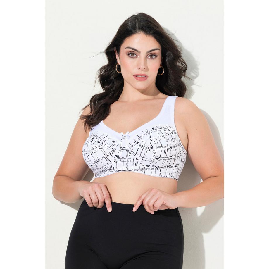 Ulla Popken Reggiseno Sostenitivo Stampa Grafica Senza Ferretto  
