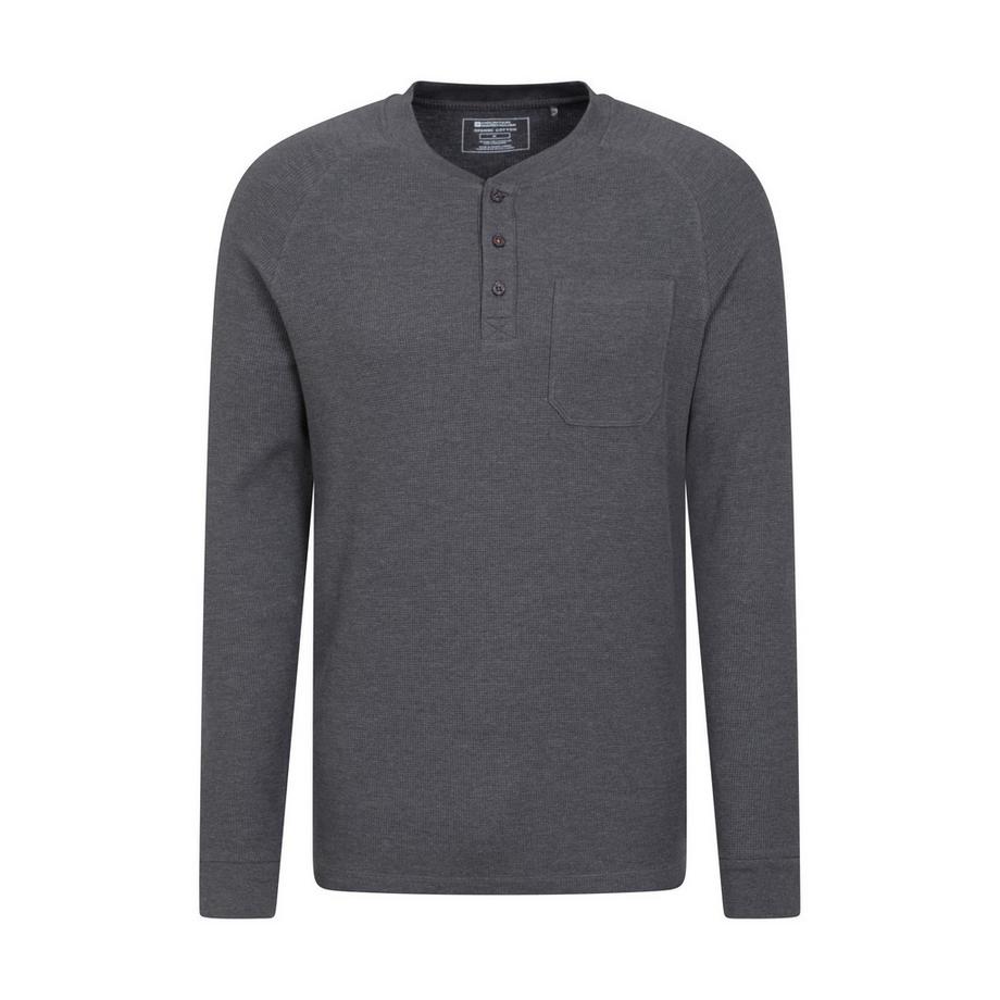 Mountain Warehouse Selby Col Henley T-Shirt Manches Longues  