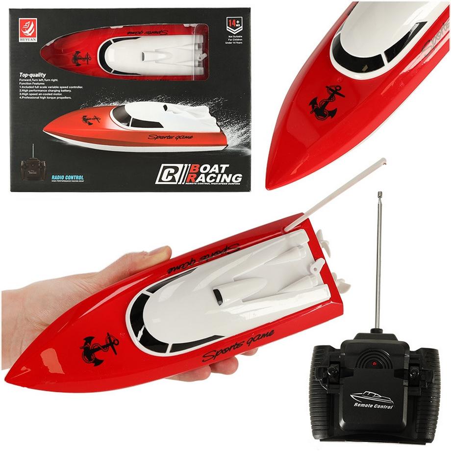 Pricenet  Bateau RC 4CH mini CP802 rouge 