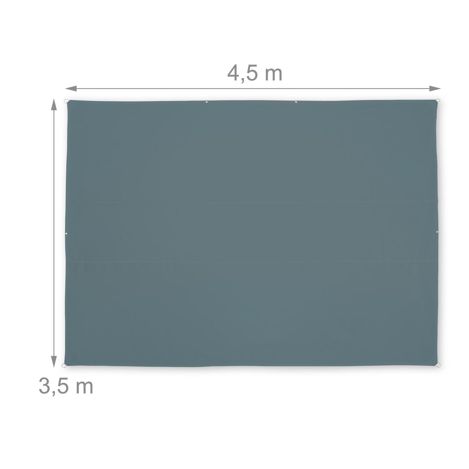 B2X Voile d'ombrage rectangulaire gris  