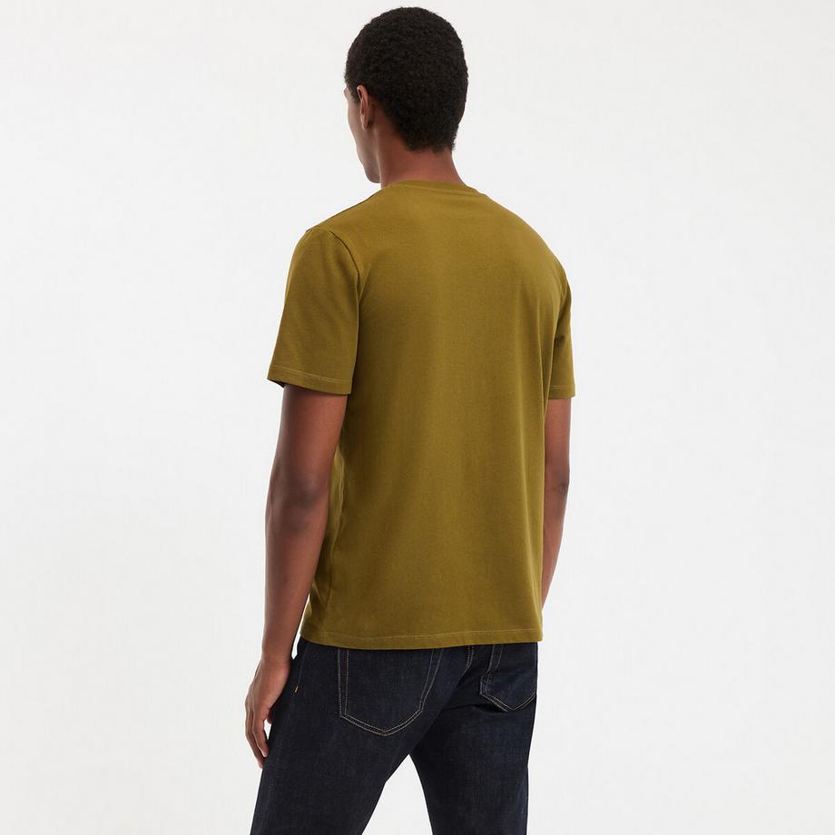 La Redoute Collections Club Café Besticktes Baumwoll Rundhals T-Shirt  