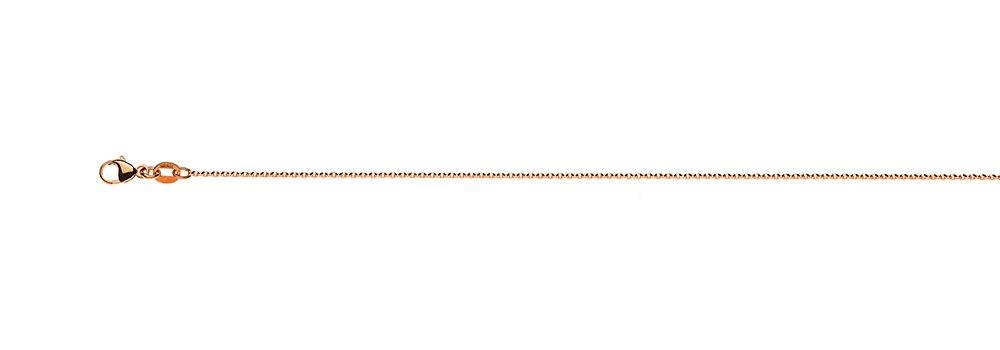 MUAU Schmuck  Collier Rundanker Rotgold 750, 1.2mm, 55cm 