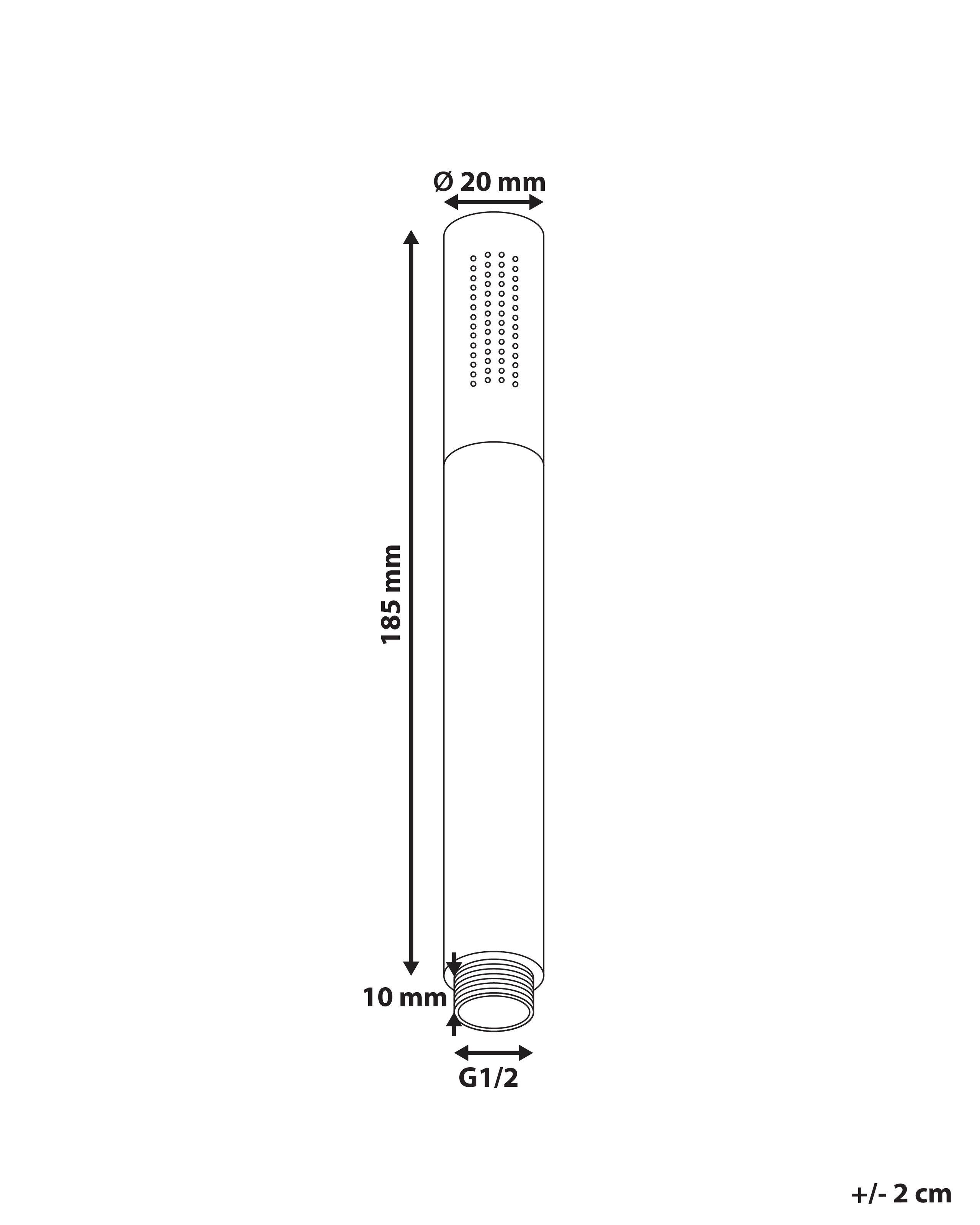 Beliani Soffione doccia en Ottone Minimalista MARFAU  