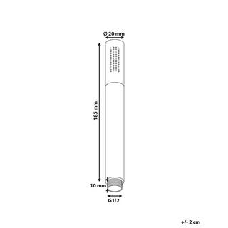 Beliani Soffione doccia en Ottone Minimalista MARFAU  