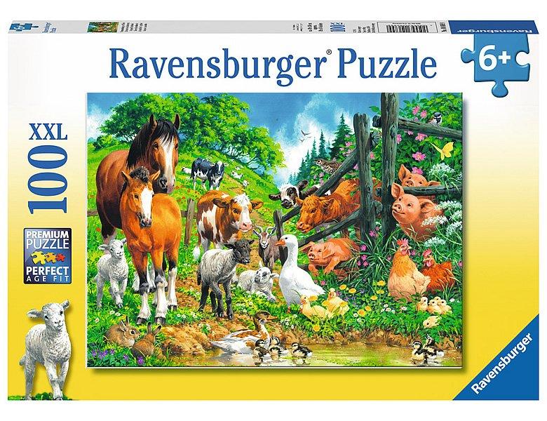 Ravensburger  Ravensburger puzzle Entre animaux 100p 