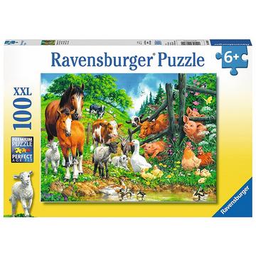 Ravensburger puzzle Entre animaux 100p