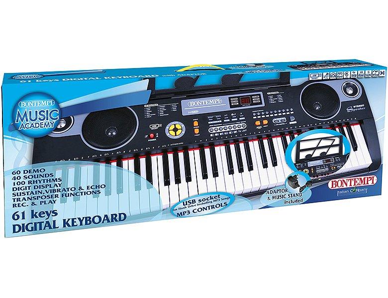 BONTEMPI  Digitales Keyboard mit 61 Profi-Tasten 