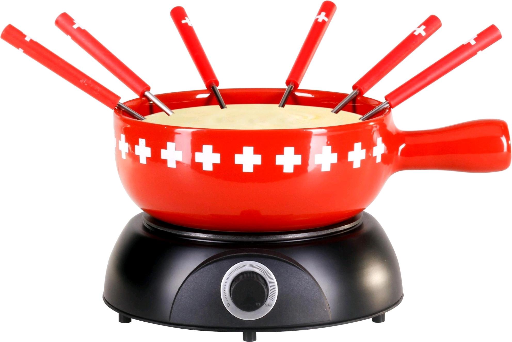 NOUVEL  304065 - Elektro Käsefondue - Set "CH-Band" 8-teilig 