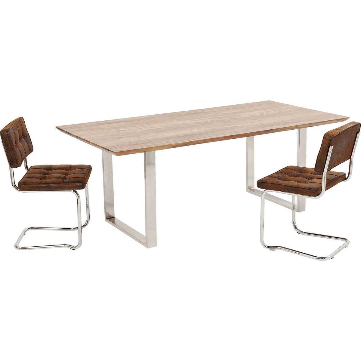 KARE Design Table Symphony chromée 180x90cm  