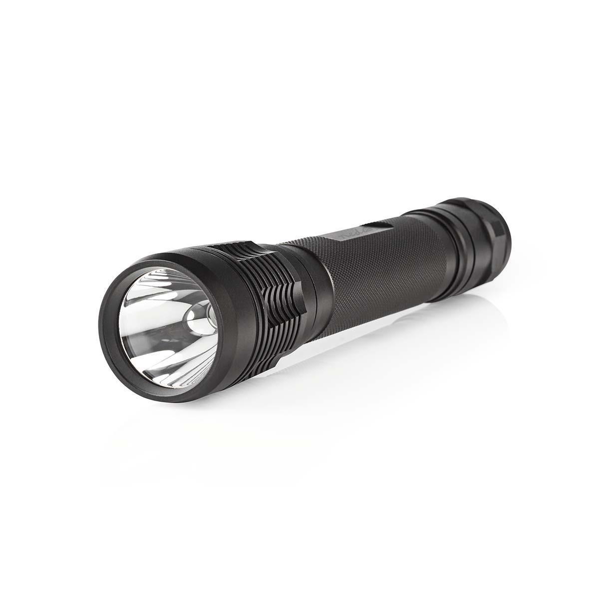 Image of Led-taschenlampe | Batteriebetrieben | 4,5 V Dc | 10 W | 3x C/lr14 | Angegebener Lichtstrom: 500 Lm | Leuchtweite: 250 M | Abstrahlwinkel: 9,5°. Unisex 100mm