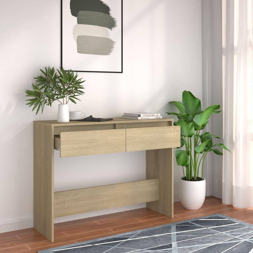 VidaXL Table console bois d'ingénierie  