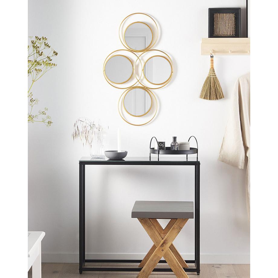 Beliani Wandspiegel aus Eisen Retro LESCAR  