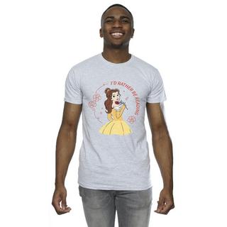 Disney  Beauty And The Beast I'd Rather Be Reading TShirt 