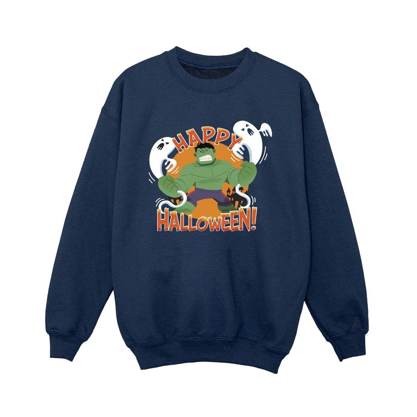 Image of Hulk Happy Halloween Sweatshirt Unisex Marine 152-158
