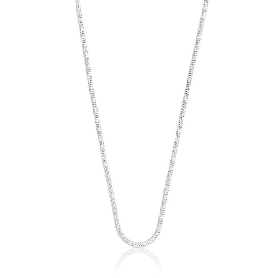 MUAU Schmuck  Collier Schlange Weissgold 750, 1.6mm, 40cm 