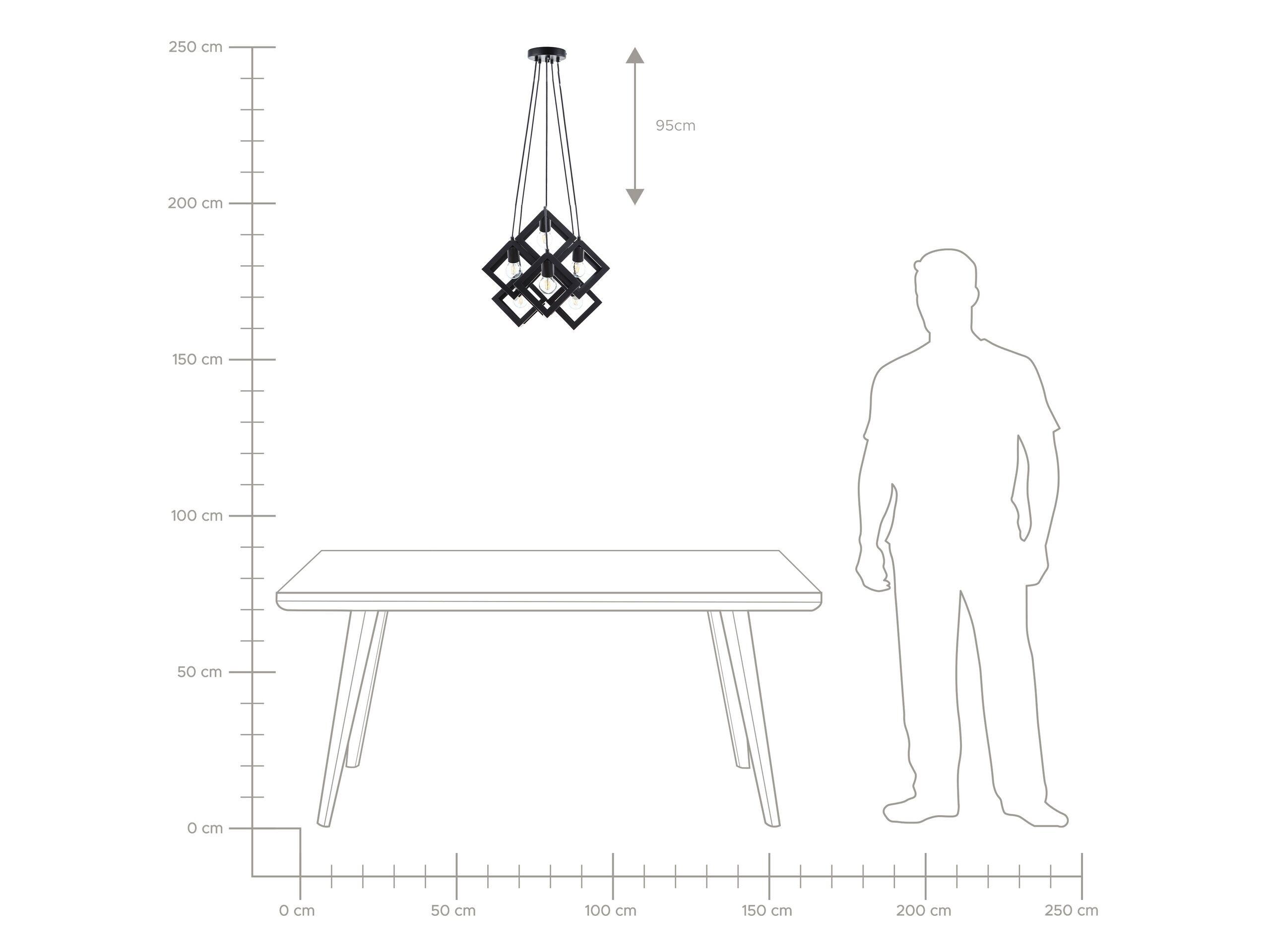 Beliani Lampadario en Metallo Moderno CHRISOLA  