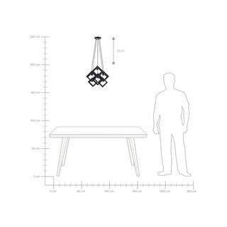 Beliani Lampadario en Metallo Moderno CHRISOLA  