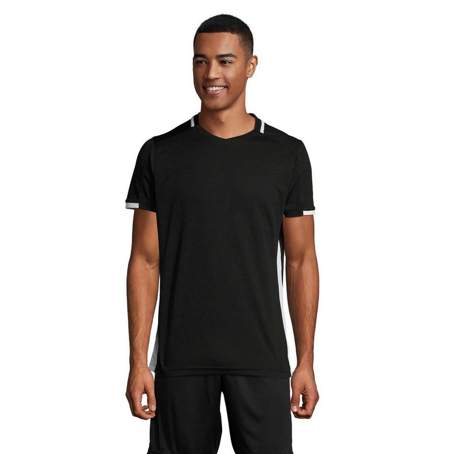 SOLS Classico Kontrast Kurzarm Fussball T-Shirt  