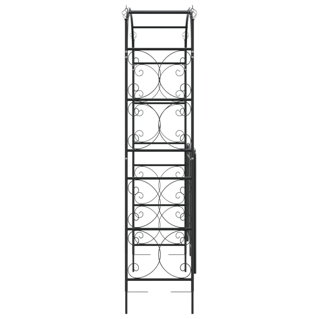 VidaXL  arco da giardino con cancello Acciaio 