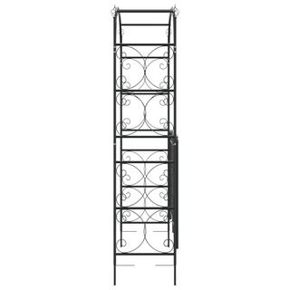 VidaXL  arco da giardino con cancello Acciaio 