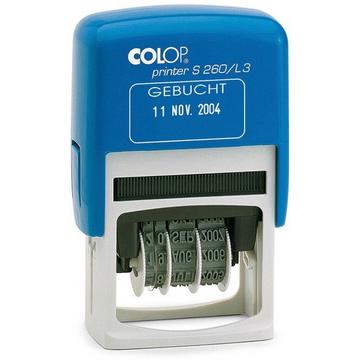 COLOP Datumstempel Gebucht S260L3/D 24x45mm D