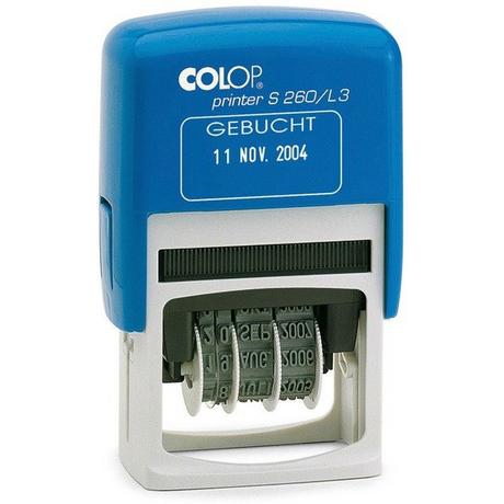 Colop COLOP Datumstempel Gebucht S260L3/D 24x45mm D  
