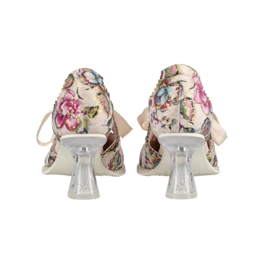 Laura Vita Pumps con Stampa Floreale e Fiocco in Nastro  