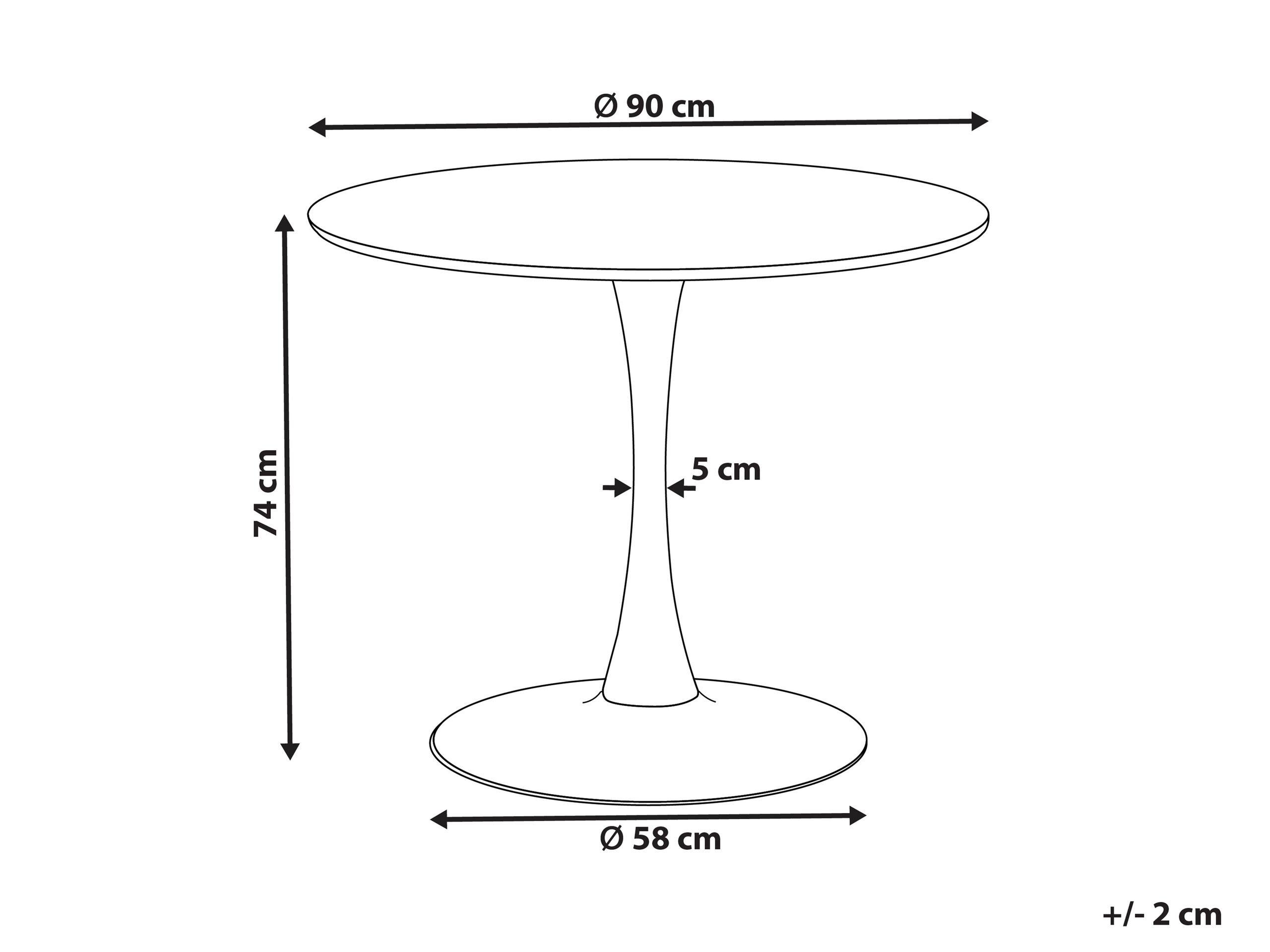 Beliani Table de repas en MDF Moderne BOCA  