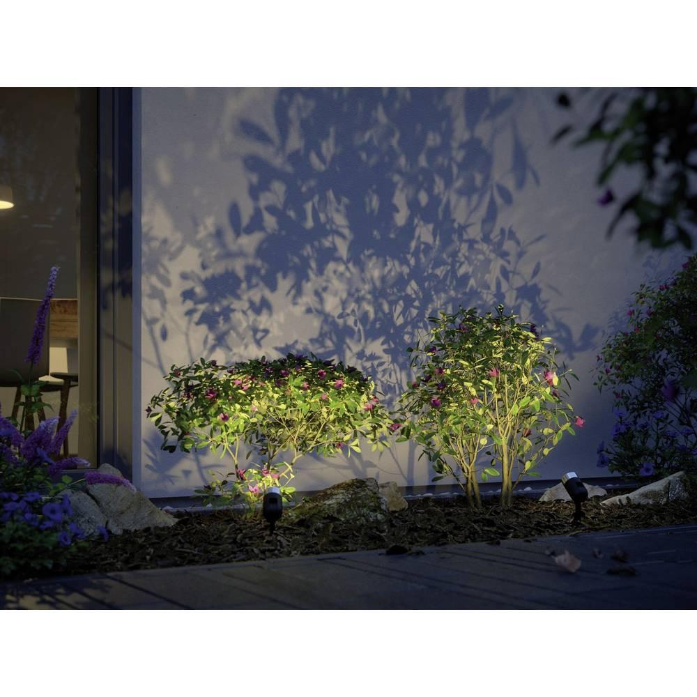 Paulmann Projecteur de jardin LED Plug & Shine Pike CH base IP65 3000K 3x3.5W 30VA  