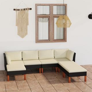 VidaXL Garten-sofa-set poly-rattan  