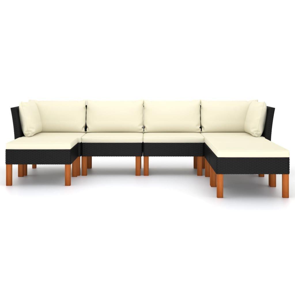 VidaXL Garten-sofa-set poly-rattan  